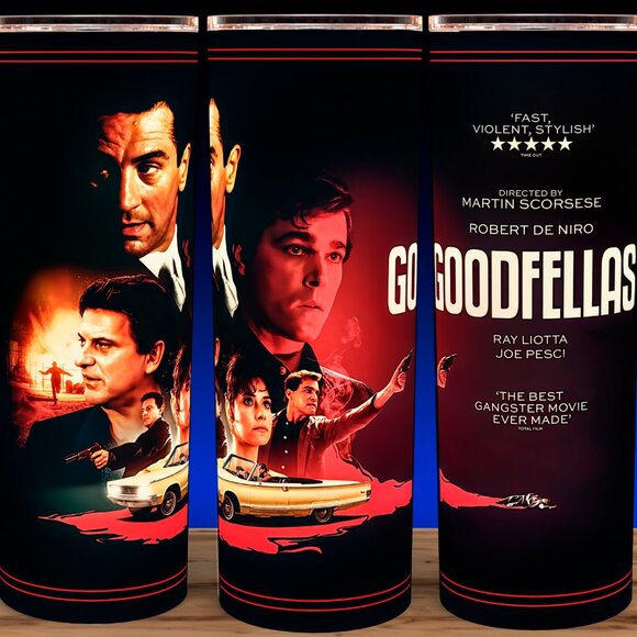 Goodfellas - Ray Liotta - Robert Di Nero - Joe Pesci Mob Movie Cup Mug Tumbler - Picture 1 of 3
